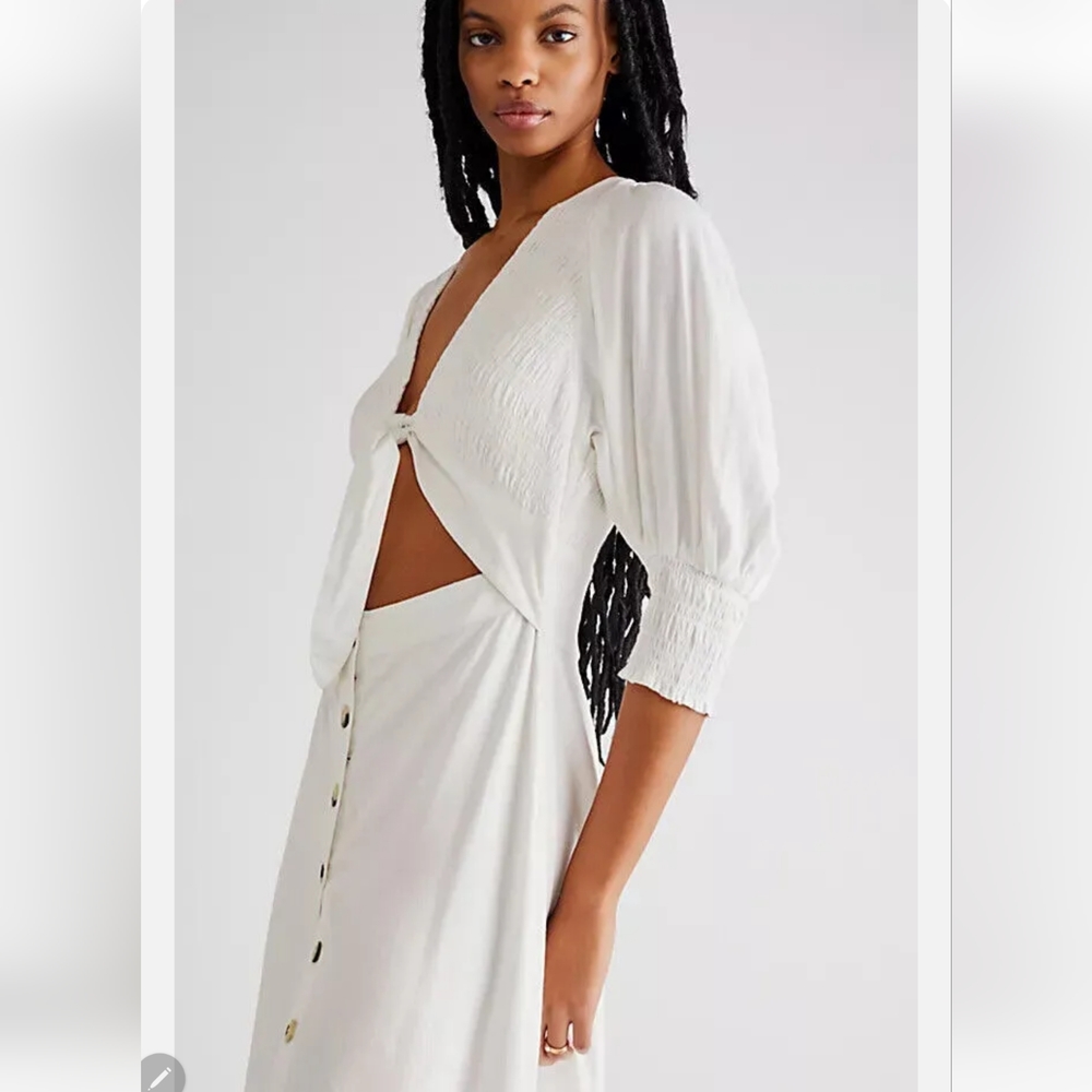 Free People String of Hearts Cut-Out Maxi Dress